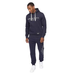 Crosshatch Mens Jamals Hoodie And Joggers Set / Navy